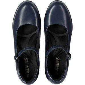 Women's Chunky Low  Block Heels Mary Jane Closed Toe Work Pumps Round Toe Shoes